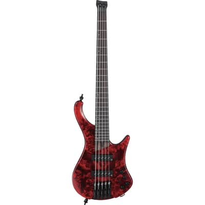 Ibanez EHB1505S WL Headless 5 String Electric Bass. Stained Wine Red Low Gloss with Bag image 3
