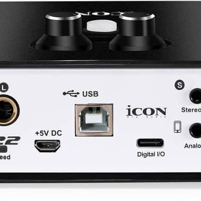 Icon Pro Audio Duo 22 Live USB Audio Interface with Mobile Streaming Capabilities, (1 mic preamp) image 3