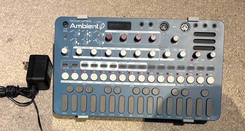 Sonicware Liven Ambient Ø 27-Key Soundscape Synthesizer with AC Adapter and Brackets image 1