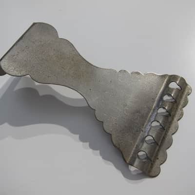 Kay Flat Top Guitar Tailpiece Authentic Vintage Part Circa-1950s-1960s-Chrome image 2
