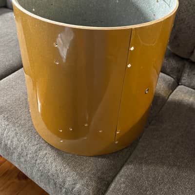 Rogers Holiday Tom Shells - 13” and 16” 1960s - Walopus Champagne Sparkle (Looks more like Sahara Sparkle) image 10