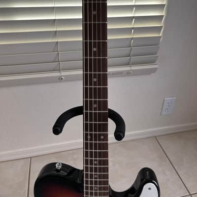 Squier Paranormal Baritone Cabronita Telecaster 2023 - Sunburst with Fender soft case image 4