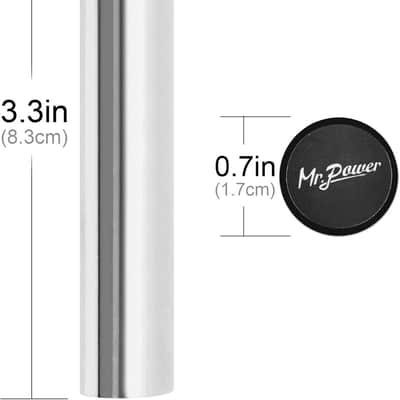 Guitar Slide Stainless Steel Tone Bar, Solid Round Nose Tonebar for Dobro, Lap & Pedal Steel Guitar, Hawaiian Guitar, Electric Guitar with Accessories image 3