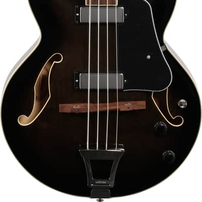 Ibanez AFB200 Artcore 4-String Semi-Hollow Bass Guitar, Walnut Fingerboard, Transparent Black Sunburst image 1
