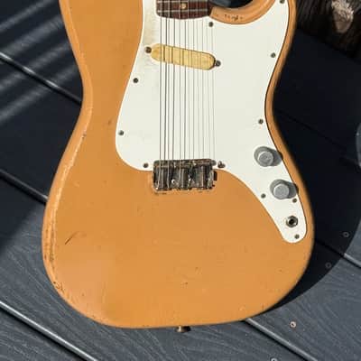 Fender Musicmaster 1964 - really cool vibey Desert Sand like a mini Strat w/a fat neck ! image 1