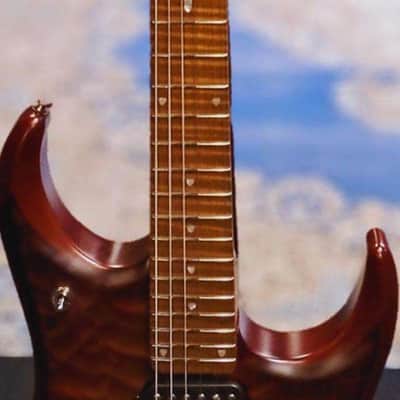 Ernie Ball Music Man JP15 Sahara Burst Quilt Top H05414 image 5