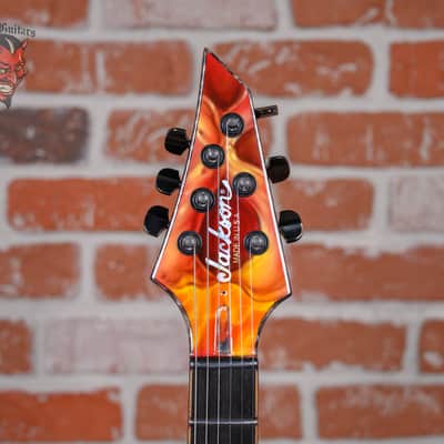 Jackson USA Signature Chris Broderick Soloist HT6 Devil & Flames Graphic by Mike Learn 2015 w/OHSC image 9