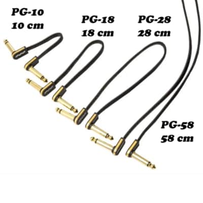 EBS PCF-PG28 Premium Gold Flat patch cable 28 cm mono angled image 4