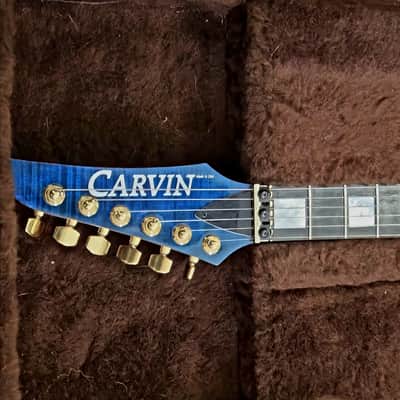 Carvin DC300 Reverse headstock 1990 - Sapphire blues LEFTY SUPER RARE DC300 image 3