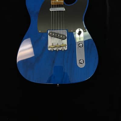Fender Custom Shop B4 AM Custom Telecaster NOS MN Sapphire Blue Transparent image 1