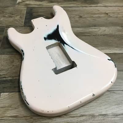 Made to Order - FRANCHIN Mercury guitar body Relic Aged 100% Nitro Lacquer COLOR OVER COLOR (Sunburst/ Black/ White/ Blue/ Green/ Yellow/ Red/ Pink/ Burgundy/ Purple/ Gold/ Silver, etc.) Basswood Poplar Stratocaster-Strat-S-Style Made in Italy image 18
