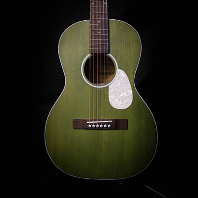 Aria Urban Player Parlor Acoustic Guitar - Green image 1