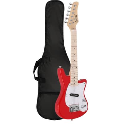Glarry 30inch Mini Kids Electric Guitar Maple Fingerboard Red w/5W Amplifier image 12