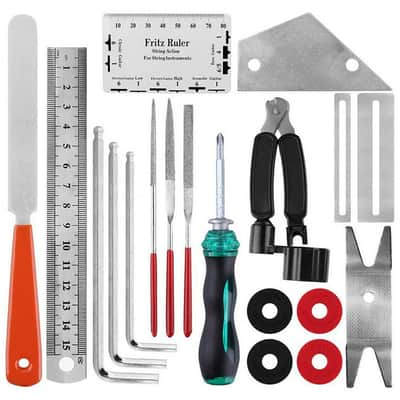 New Luthier Guitar Care Kit Repair Maintenance Tools Full Set Guitar Tool Pliers image 2
