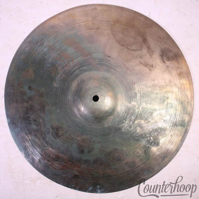 K.Zildjian&Cie Constantinople Istanbul TM#2 Stamp 13"Cymbal Hi-Hat Hand Hammered image 1
