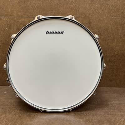 Ludwig LU6514SL Supralite 6.5x14" 10-Lug Steel Snare Drum with P88I Strainer 2021 - Present - Polished Steel image 5