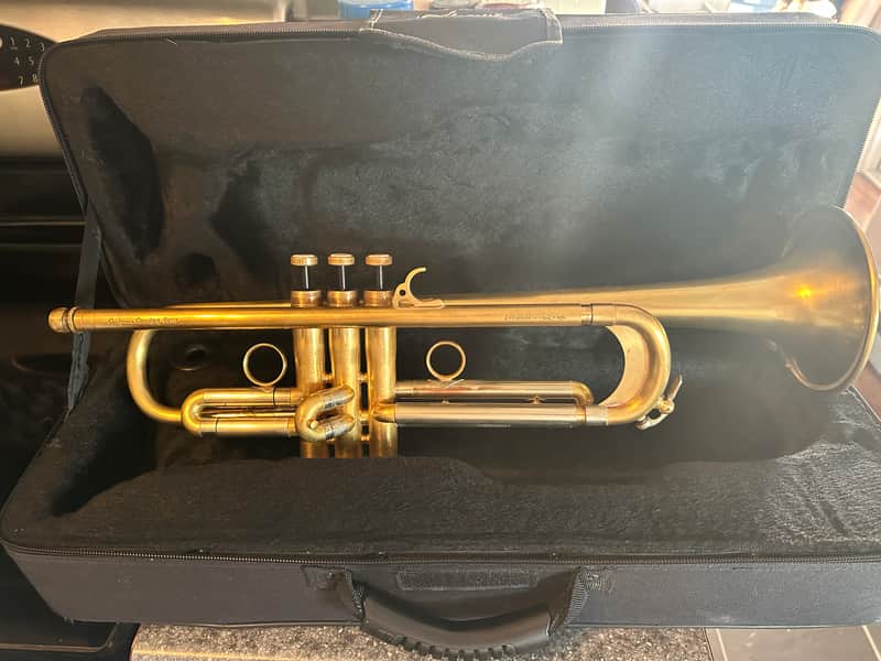 WOW! Super Nice Antoine Courtois Evolution IV Bb Trumpet In Raw Brass L@@K! image 1