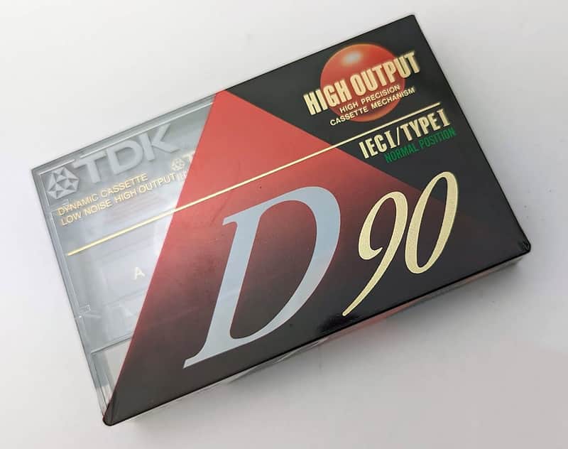 TDK D90 High Output 90 Minute IECI/Type I Cassette Tape - Sealed - Brand New image 1