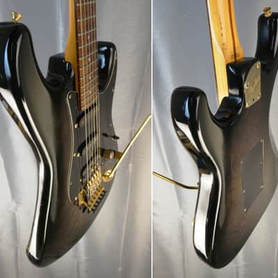 FENDER Stratocaster STR-75R 1986 - Black Burst Gold - Japan Import image 6
