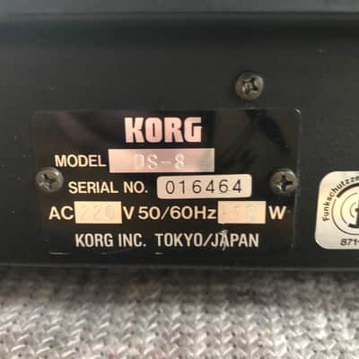 Korg DS8 DS-8 Vintage FM Synthesizer w/case and pedal 1987 Black image 4