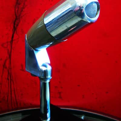 Vintage 1960's Electro-Voice 641 Omnidirectional Dynamic Microphone w Atlas DS-2 model desk stand display prop repair 638 image 3