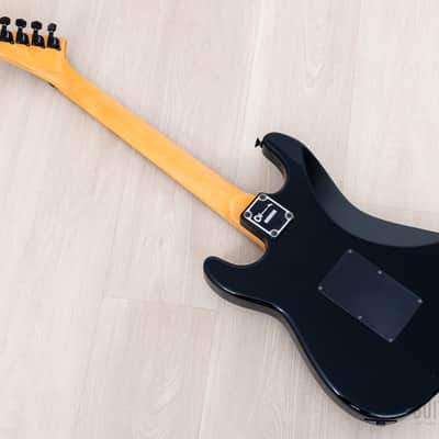 1988 Charvel by Jackson 1A2H Superstrat Black HH w/ Locking Tremolo, Japan image 13