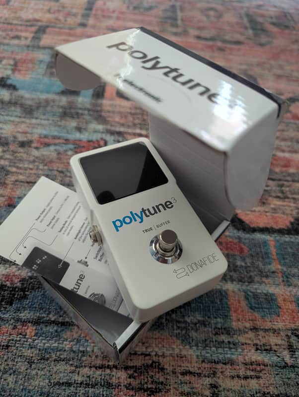 TC Electronic Polytune 3 Polyphonic Tuner Pedal 2017 - Present - White image 1