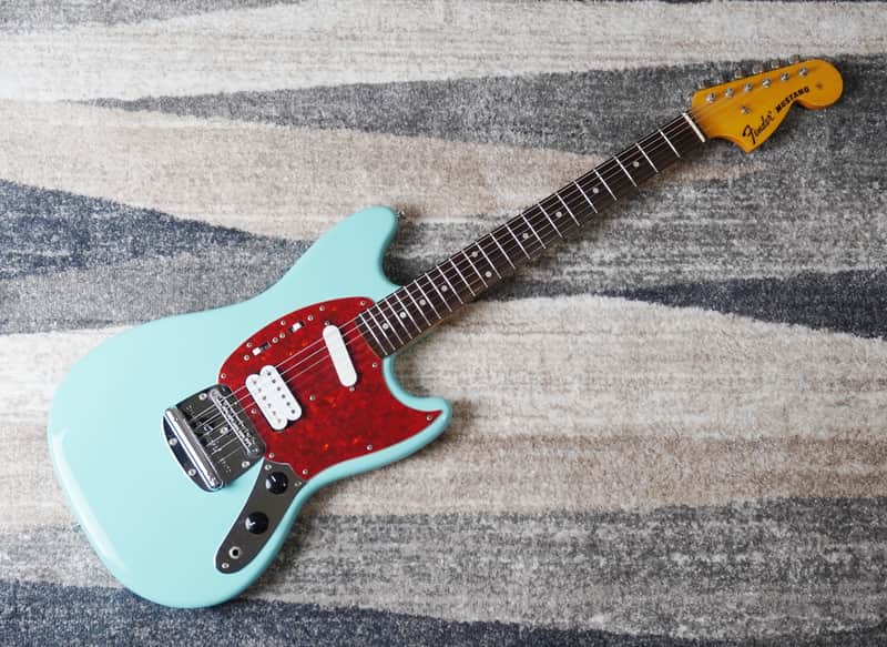 Fender Japan KC-MG Sonic Blue “Sky-Stang I” – Kurt Cobain Nirvana Mustang MOD 2012 image 1