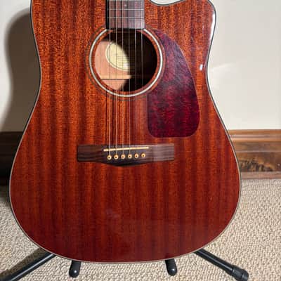 Fender CD-140SCE All Mahogany 2014 - 2015 Natural (w/ Hardshell Case) image 2