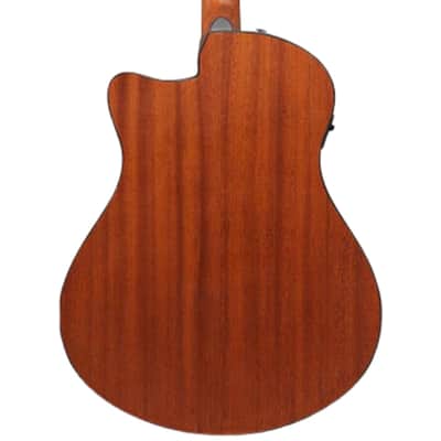 Ibanez AAM50CE Advanced Acoustic Auditorium Acoustic-electric Guitar - Coral Red Burst image 3
