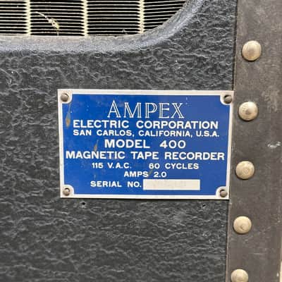 Vintage Ampex 400 Series Tube Mic Preamp & Transport Reel to Reel Tape Deck image 10