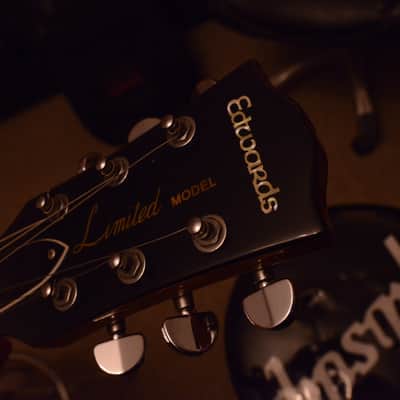 ESP Japanese Edwards Blue Les Paul Standard Gibson style 50's neck