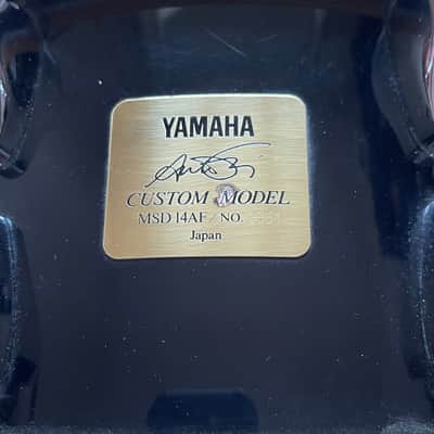 Yamaha MSD14Anton Fig Signature 14x6" Maple Snare Drum 2000s - Black image 4