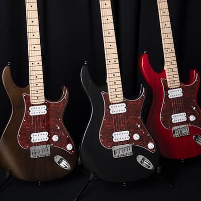 Cort G100 HH Electric Guitar-Open Pore Black *USA Small Business* image 2