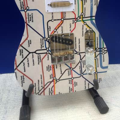 Jenson of london tube map tele style elecrtric guitar image 1