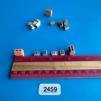 CASIO MT-100 Vintage Keyboard Part: Blue Orange Gray Push Button Cover Set image 6