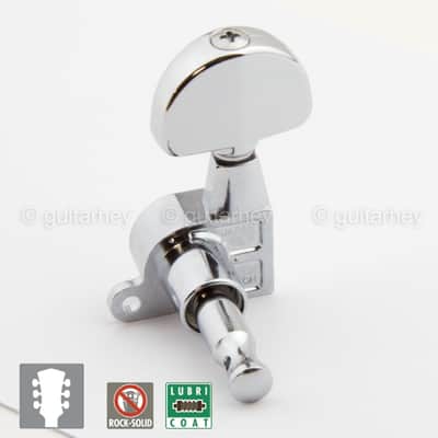 NEW Gotoh SG360-20 Mini Tuners Schaller Style w/ Large Dome Buttons 3x3 - CHROME image 2