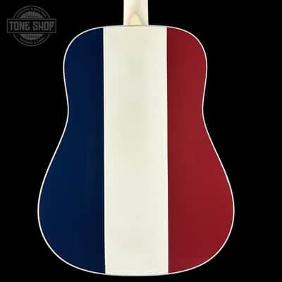 Used Martin Custom Shop Dread Red/White/Blue Sitka/ EIR w/case TSU24307 image 6
