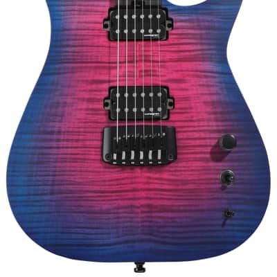Schecter USA Custom Shop Keith Merrow KM-6 MK-III Pro - Blue Crimson Flame (KM6M3PUSABCFd1) image 7