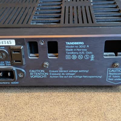 Tandberg TIA 3012A Integrated Amplifier (1985) - Serviced & Calibrated w/ Original Manual image 8