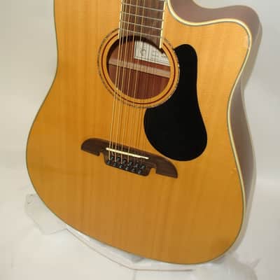 2017 Alvarez AD6012CE AD60ce 12-String Acoustic Electric Guitar, Natural AD60-12CE image 3