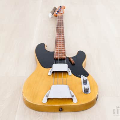 1953 Fender Precision Bass Vintage Blackguard Telecaster Bass Butterscotch w/ Case image 12