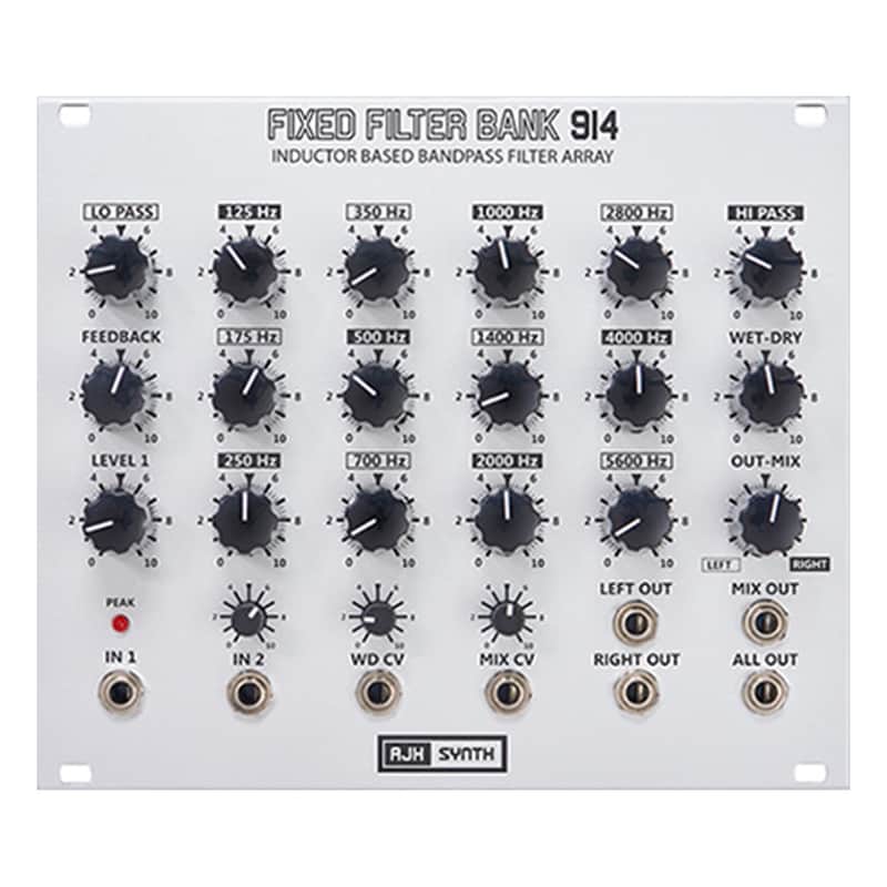 AJH Synth FFB914 Fixed Filter Bank Eurorack Module (Silver) image 1