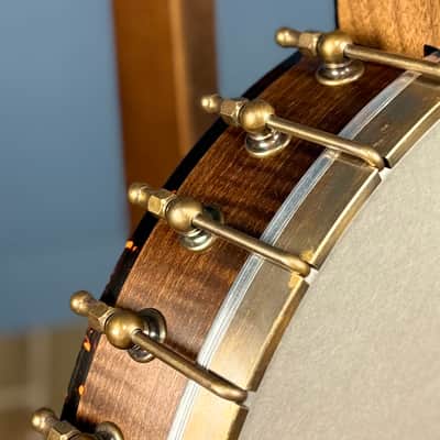 Ode Fretless Walnut Magician Nylon 5-String Openback Banjo 12" image 12