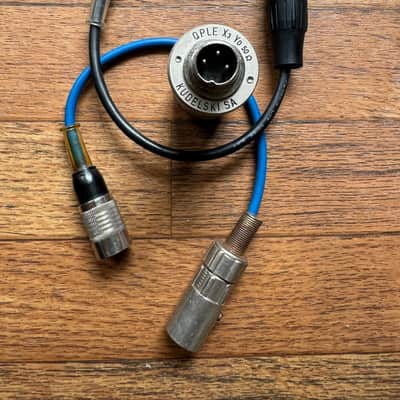 Nagra Kudelski SA QPLE X3 Y0 50Ω Ohm Inline Mic Preamplifier mic preamp for dynamic / ribbon mics T-power Phantom vintage Swiss with XLR Adapter Cables image 1