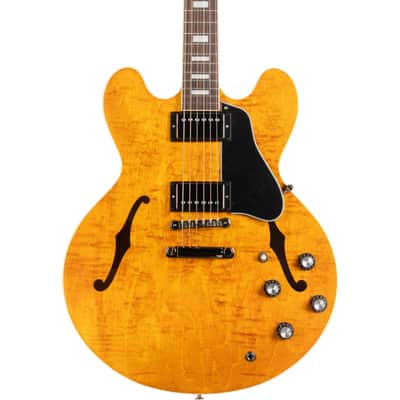 Gibson ES-335 Figured Sem-Hollow Electric Guitar - Honey Amber image 7