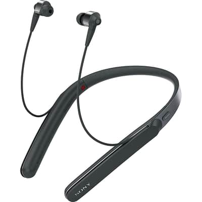 Sony WI1000X/B Noise Canceling Wireless Behind-Neck In Ear Headphones, Black image 8