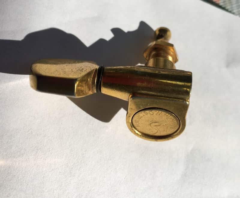Gold 1970's Gibson Les Paul Custom Schaller Tuner, Treble Side ~W Germany image 1