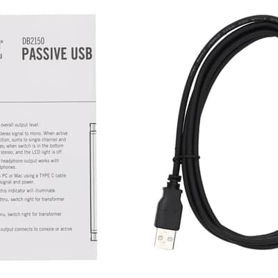 On-Stage DB2150 Passive USB DI Box w/3.5 mm Headphone Output+Headphones image 12