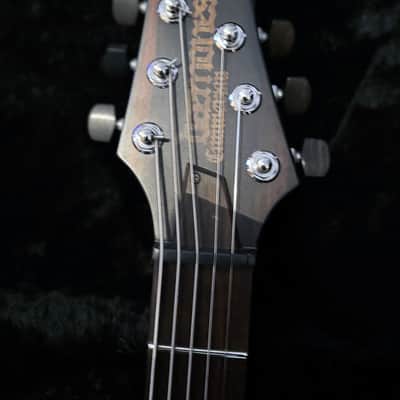 Daemoness Cimmerian “Danse Macabre” Custom 6-String Bog Oak / Mahogany w/ Bare Knuckle Warpig & Hard Case image 5